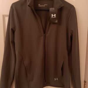New Under Armour Brown Full-Zip Jacket